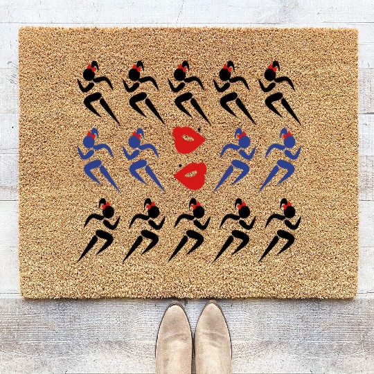❤✦Sexy 14 Female Sprinters Wearing a Pony tail✦❤ Coir Doormats