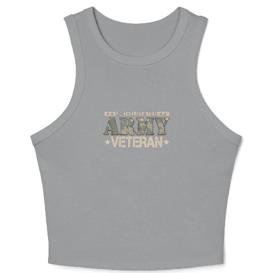 Army Veteran Crop Tank Top