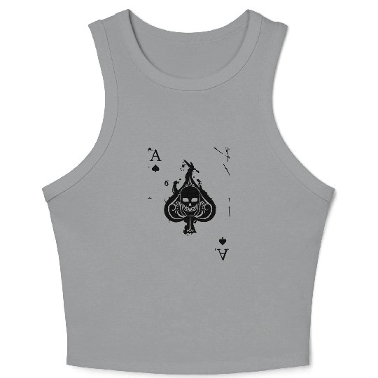 ace of spades Crop Tank Top