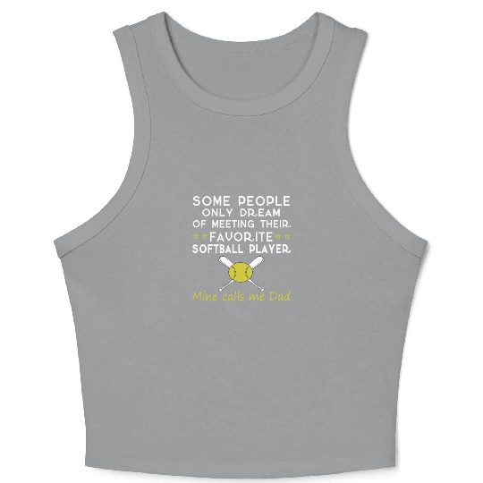 SOFTBALL DAD Crop Tank Top