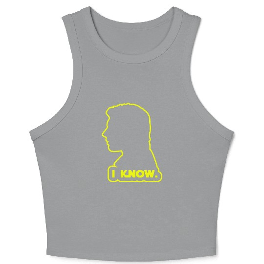 Han Solo - I Know. Design Crop Tank Top