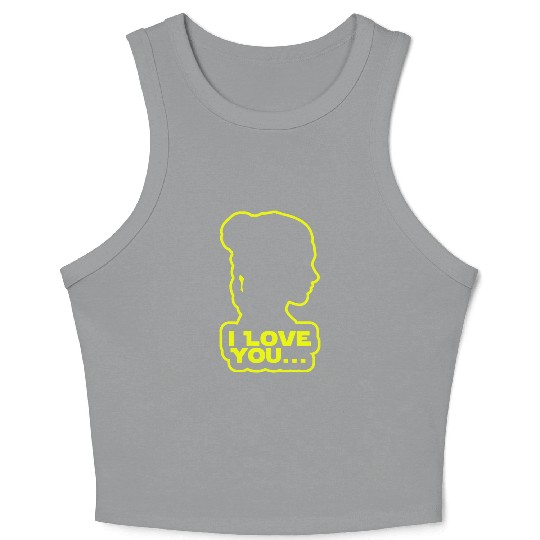 I love you, Princess Leia Crop Tank Top