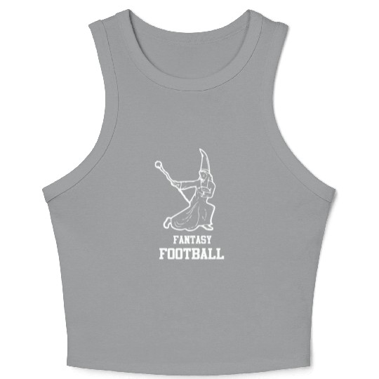 Fantasy Football Fairy Draft Beer Sports Wizard Crop Tank Top