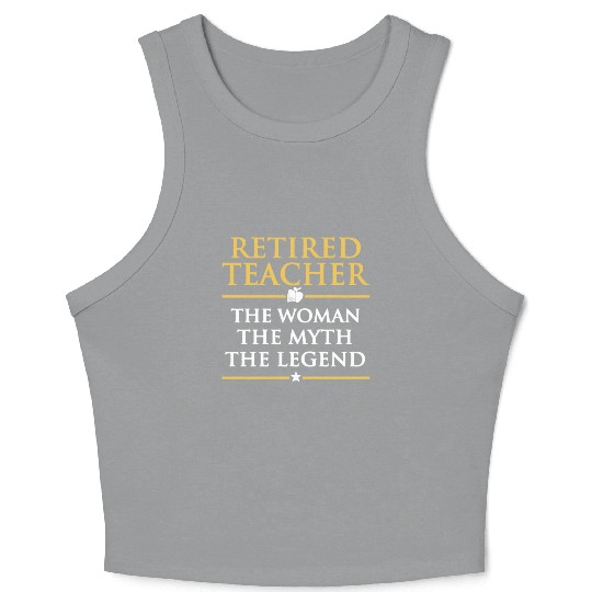 Retired Teacher Crop Tank Top