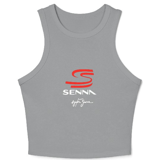 ayrton senna logo Crop Tank Top
