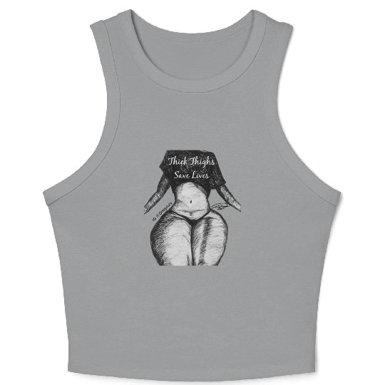 Thick Thighs Save Lives Crop Tank Top