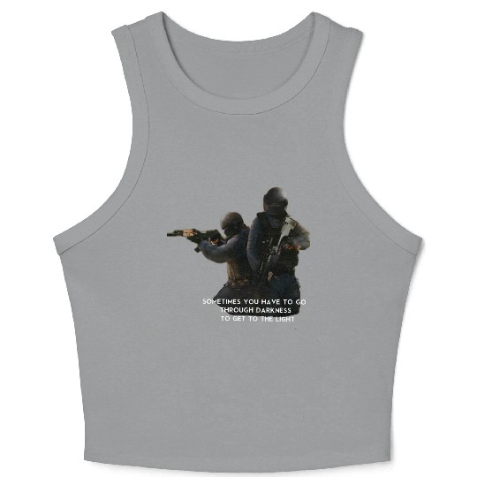military design Crop Tank Top