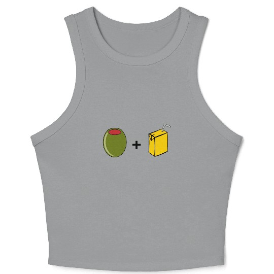 Olive Juice I Love You Crop Tank Top