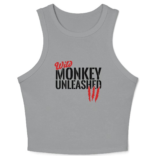 wild monkey unleashed Crop Tank Top