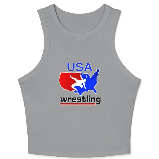 Team USA Wrestling Crop Tank Top