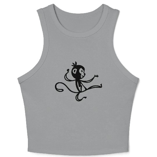 Monkey Crop Tank Top