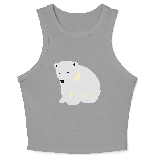 Polar bear Crop Tank Top