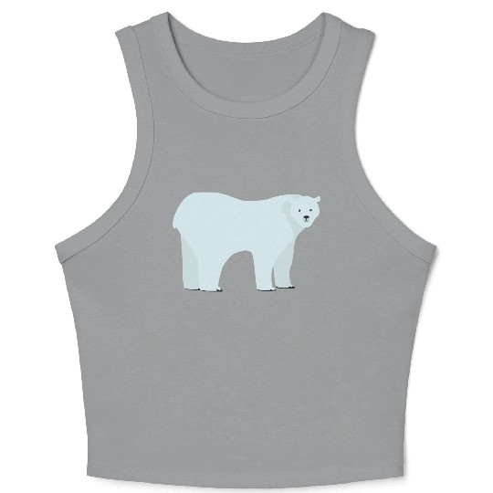 Polar bear Crop Tank Top