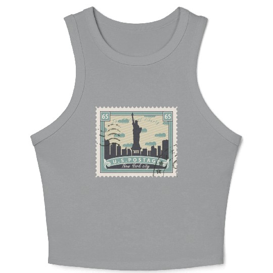 Countries Flags new york Crop Tank Top