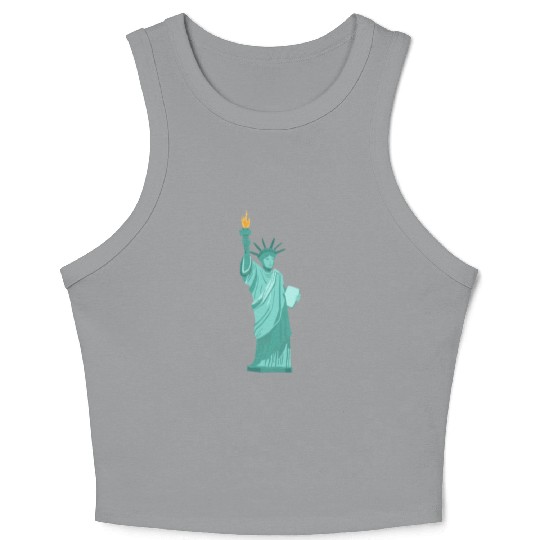 statue of liberty Crop Tank Top
