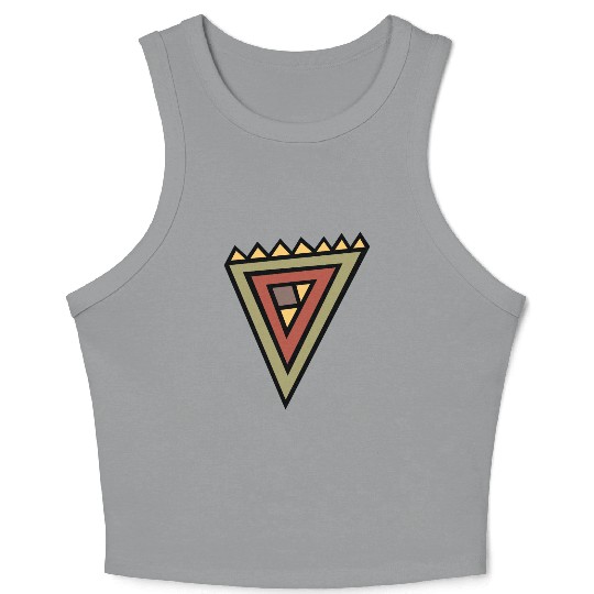Native American Symbol Crop Tank Top
