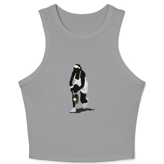 tennis player Crop Tank Top