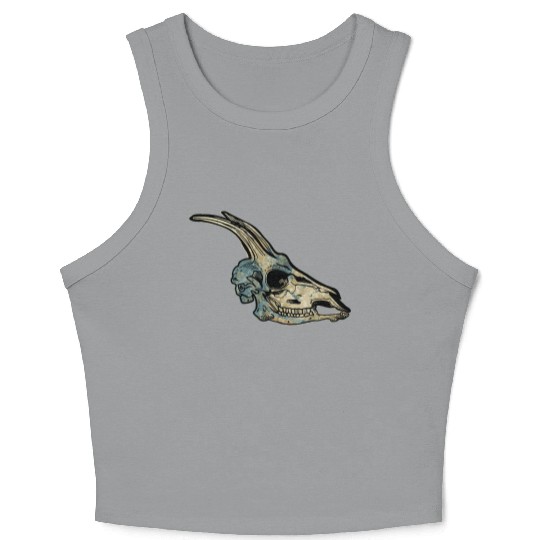 Capricorn skull Crop Tank Top