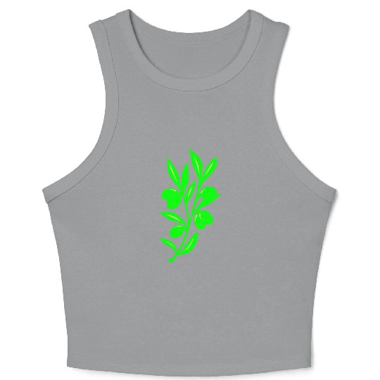 Olive Crop Tank Top