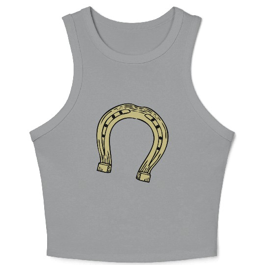 Horseshoe Crop Tank Top