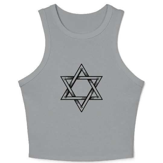 Star of David Crop Tank Top