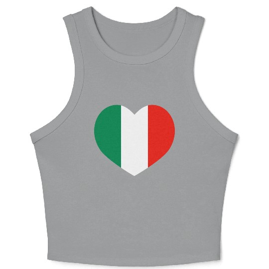 Love Italian football Crop Tank Top