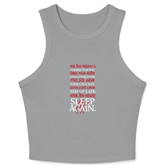Nightmare on elm street - 1, 2 Freddy's Coming F Crop Tank Top