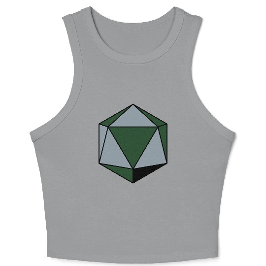 platonic solid Crop Tank Top
