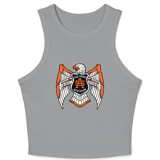 hawk crest mma Crop Tank Top