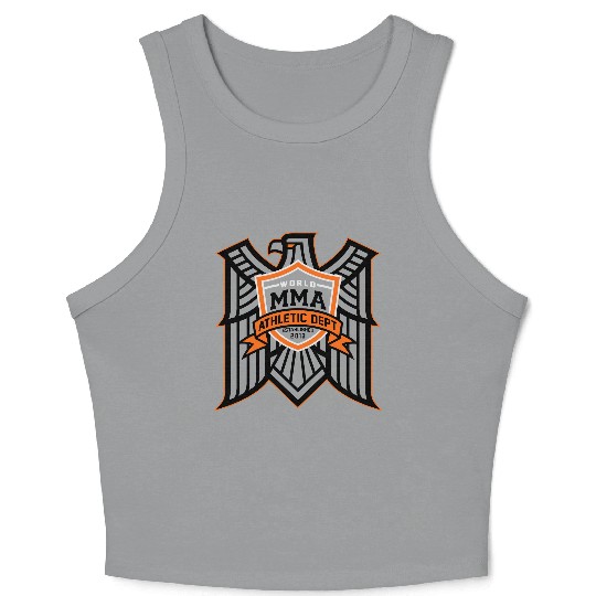 hawk crest mma Crop Tank Top