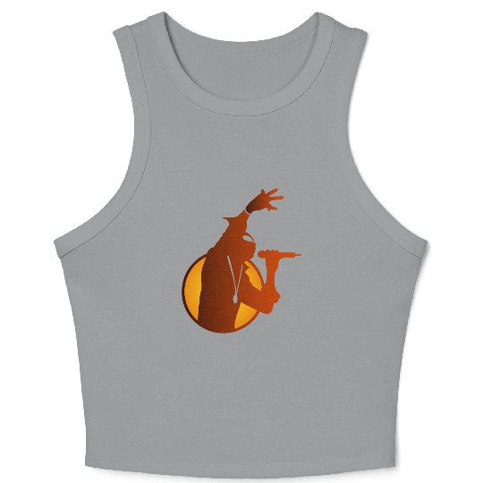 A Singing Hip-hop Star Crop Tank Top