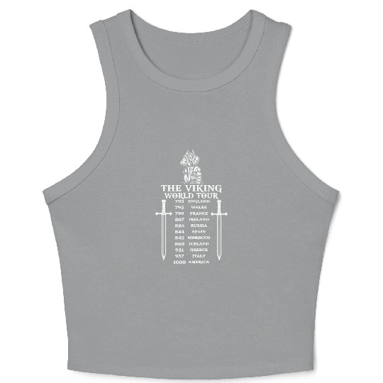 Viking - VIKINGS - THE VIKING WORLD TOUR Crop Tank Top