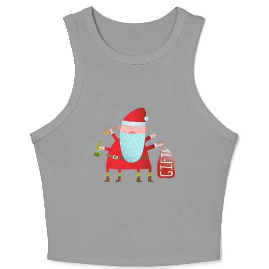 Santa Claus Crop Tank Top