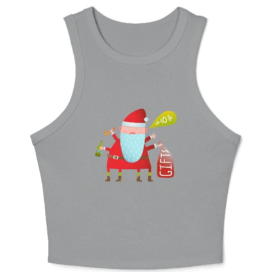 Santa Claus Crop Tank Top