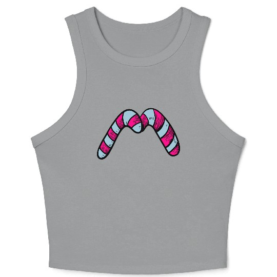 Candy canes "M" Crop Tank Top