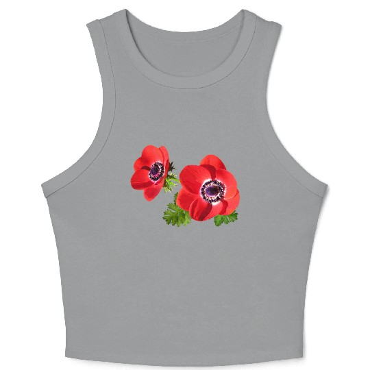 flowers lilies tulips orchids sunflower dahlia ger Crop Tank Top
