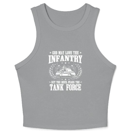 Tank Force/Panzer/Tank/Troops/Army/Gift/Present Crop Tank Top