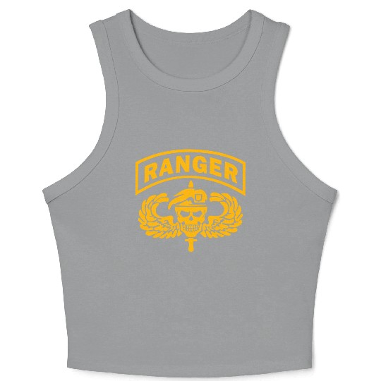 US Army Ranger Skull Crop Tank Top