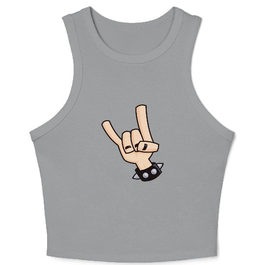 Devil Horns Crop Tank Top