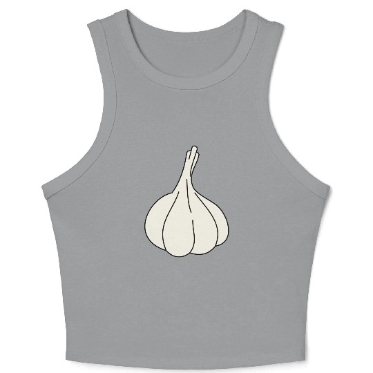 garlic knoblauch veggie vegetable gemuese2 Crop Tank Top