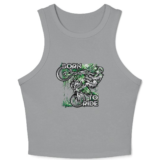 Supercross Born To Ride Crop Tank Top
