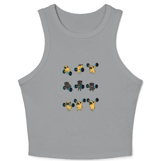 Pug Gym Crop Tank Top