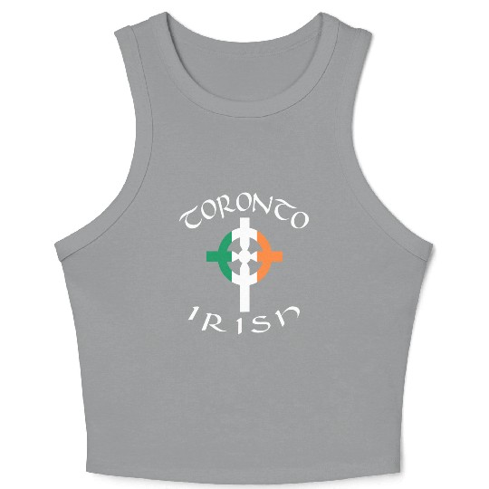 Ireland Canada Pride Celtic Cross Toronto Irish Crop Tank Top