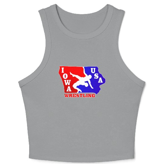 Iowa Team USA Wrestling Crop Tank Top