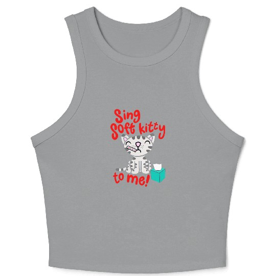 Theory Sing Soft Kitty Song Crop Tank Top