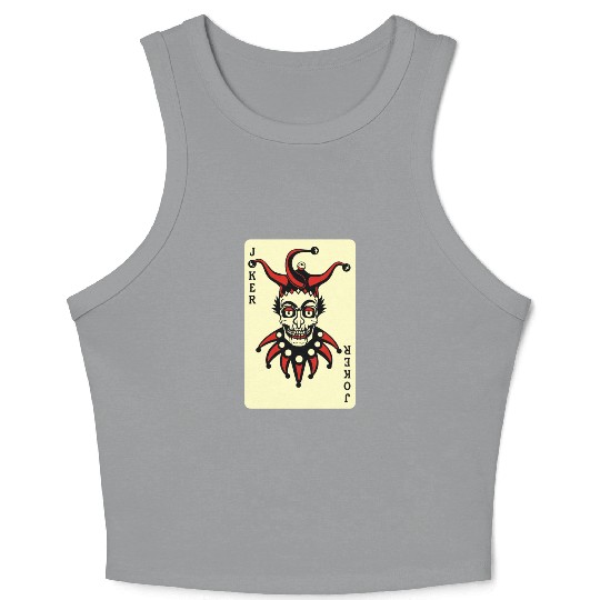 Joker Card Crop Tank Top