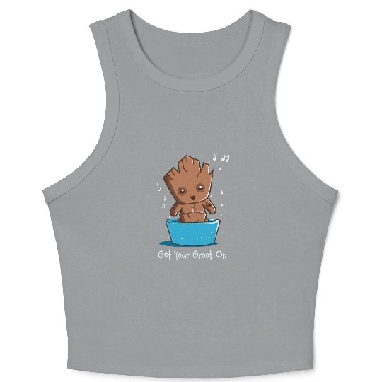 Get Your Groot On Crop Tank Top