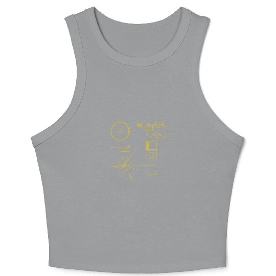 NASA golden record official image voyager Crop Tank Top