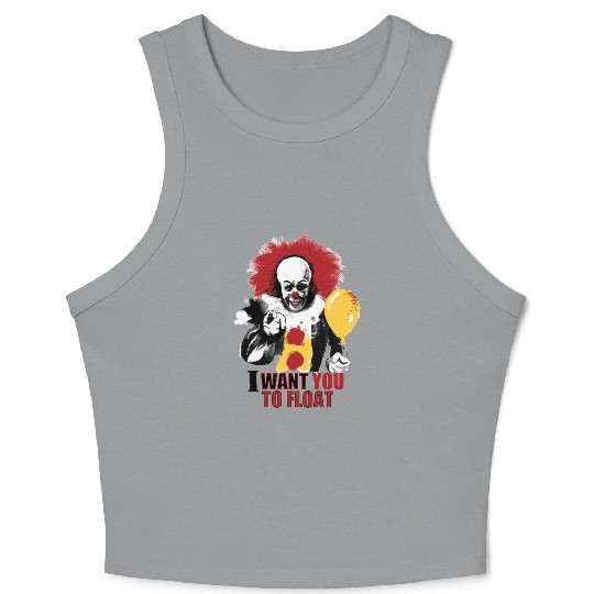 Creepy Pennywise LIGHT Version Art Character Crop Tank Top