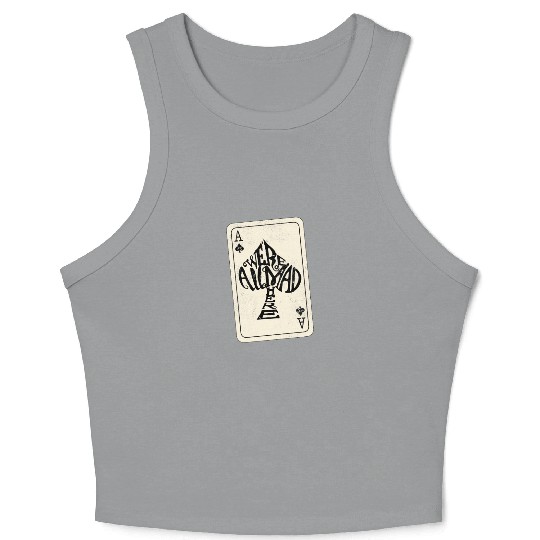 Alice in Wonderland | Ace Of Spades Were All Mad Here Crop Tank Top